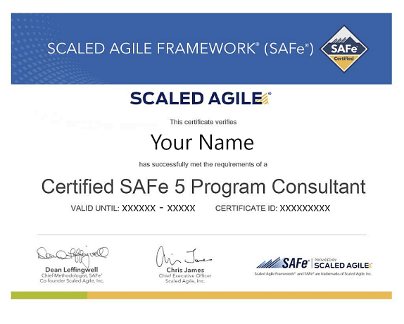 SPC Sample Certificate
